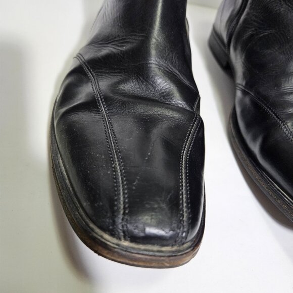 Hugo Boss Black Leather Side Zip Ankle Boots main image 10
